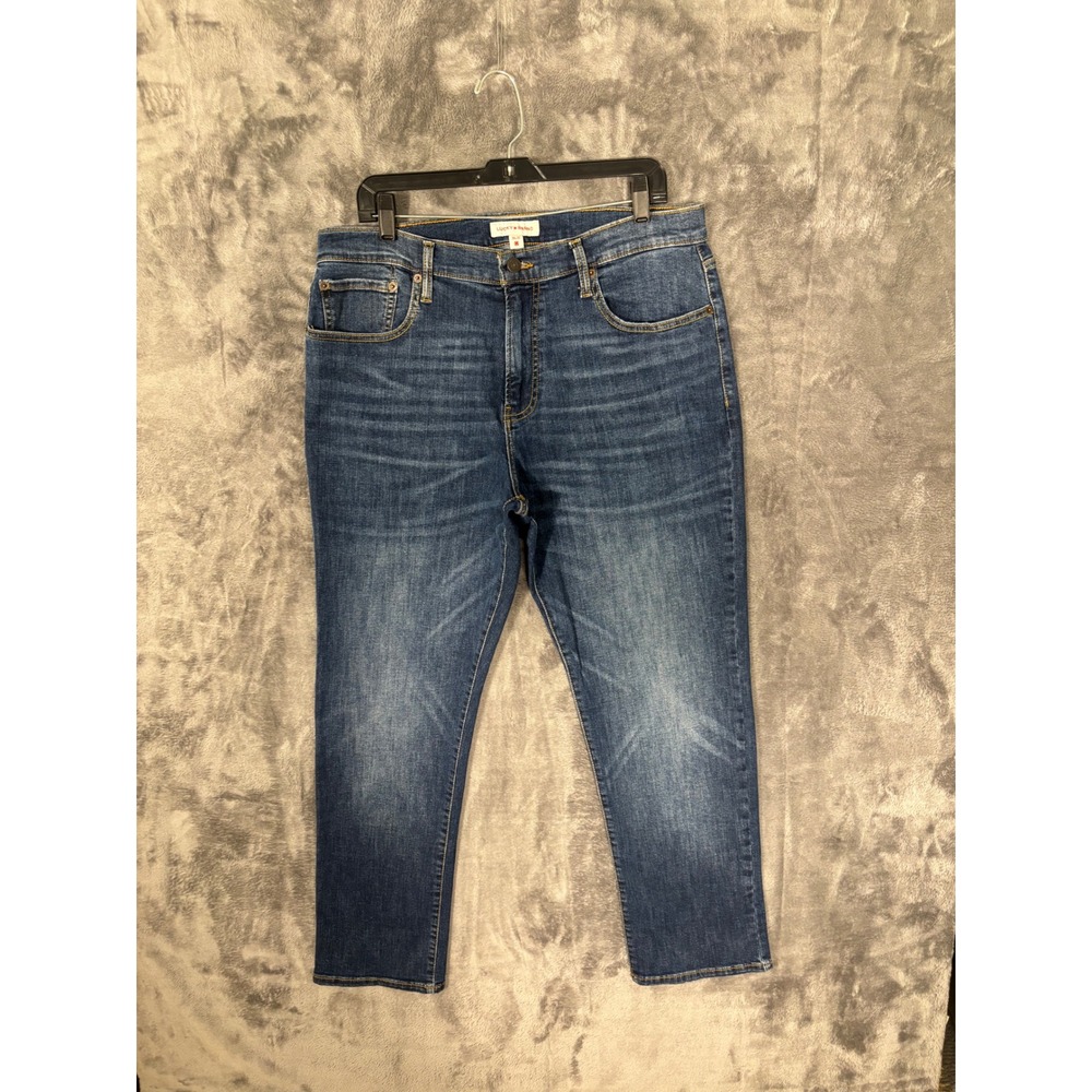 Lucky Brand Mens 34x30 Blue Jeans Straight Leg Medium Wash Denim Pants